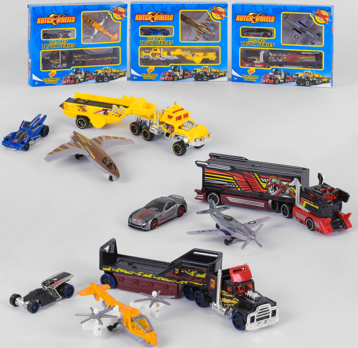 Набір машин металопластик T-R 868 E1 (144/2) 3 види, 3 штуки в коробці