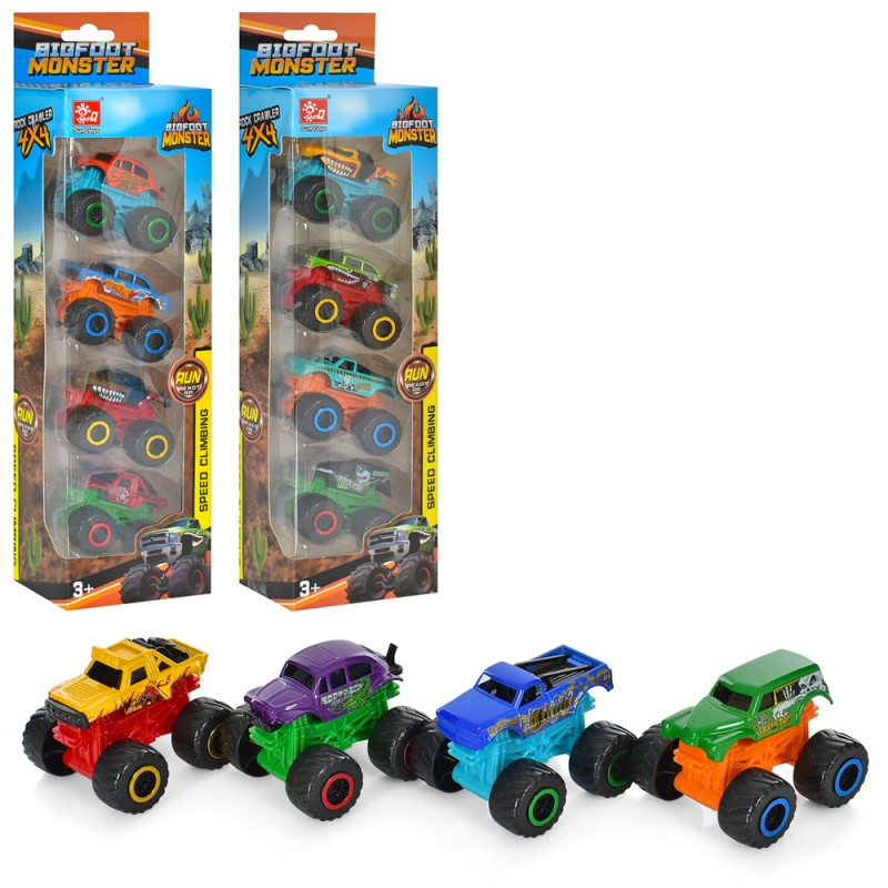 Набір машинок SQ80784-1 4 шт, 3 види, кор., 9-33-6 см.