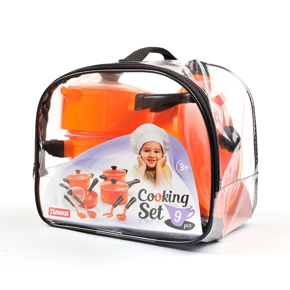 Набір посуду “Cooking Set” (9 pcs) помаранчева кульок