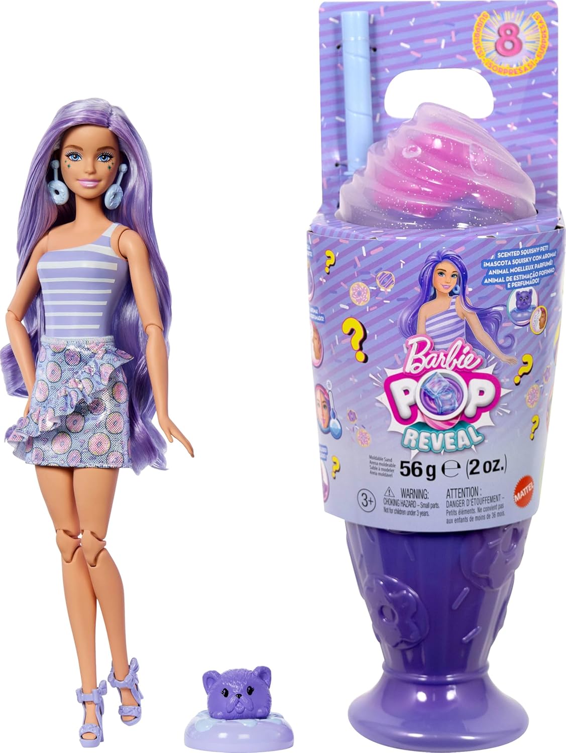 Лялька Barbie "Pop Reveal" серії "Улюблені солодощі" – бузковий мілкшейк