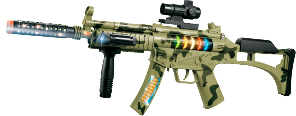 Автомат світло-звуковий ZIPP Toys Швидкий гепард к:камуфляж