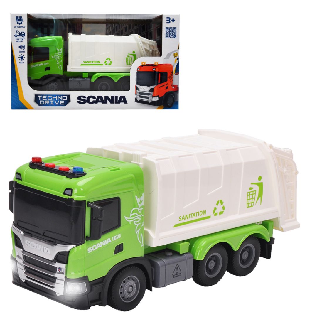 Автомодель серії "Big Truck" – СМІТТЄВОЗ SCANIA (світло, звук)