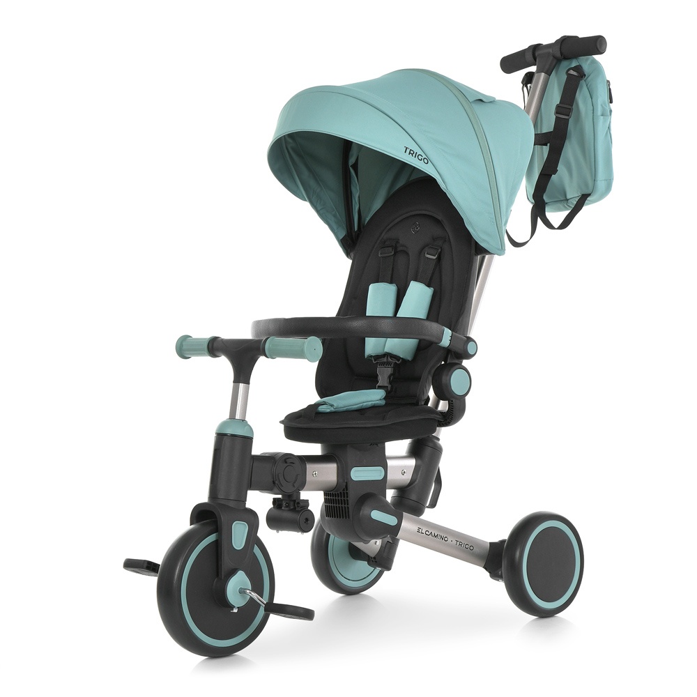 Велосипед El Camino TRIGO ME 1226 Jade Green 3 кол. EVA (12/10),пов.сид.,гальма,світло,сумка,зелений