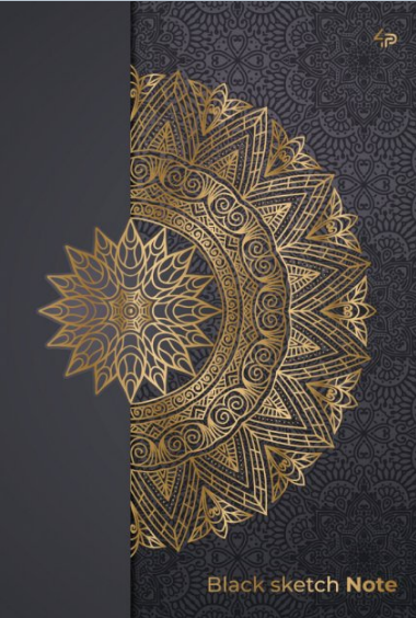 Блокнот TM 4Profi "Black sketch note" mandala, A5 904839