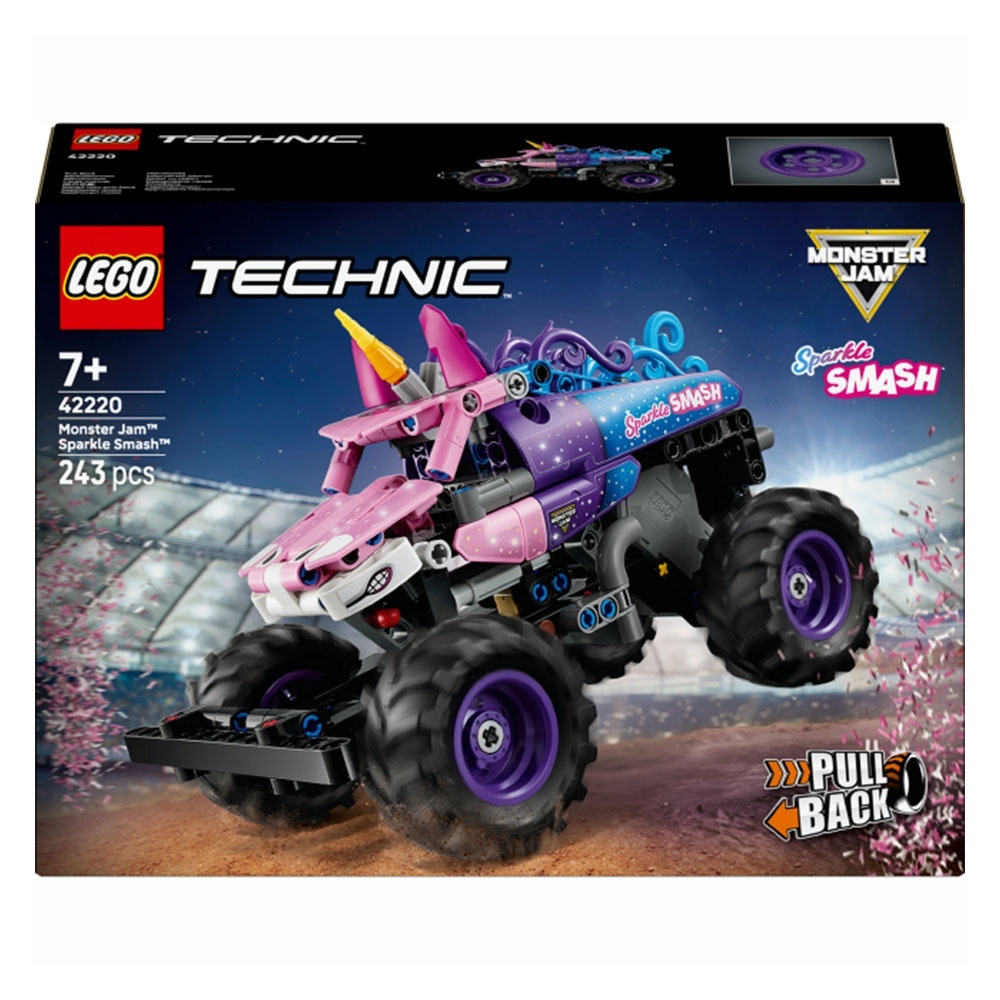 Конструктор Monster Jam™ Sparkle Smash™ із функцією «Pull-Back»