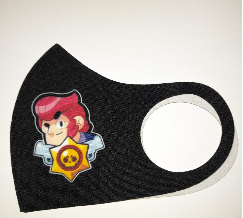 Маска Pitta Print S Brawl Stars Кольт Profile Black																						
