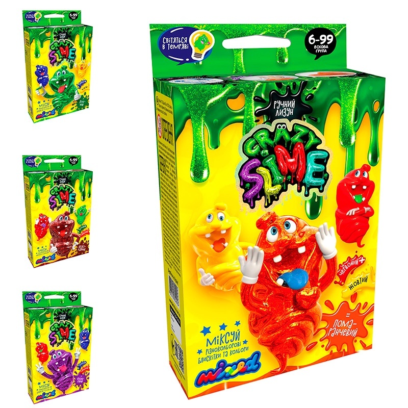 Безпечний освітній набір для проведення дослідів "Crazy Slime" міні укр (16) 