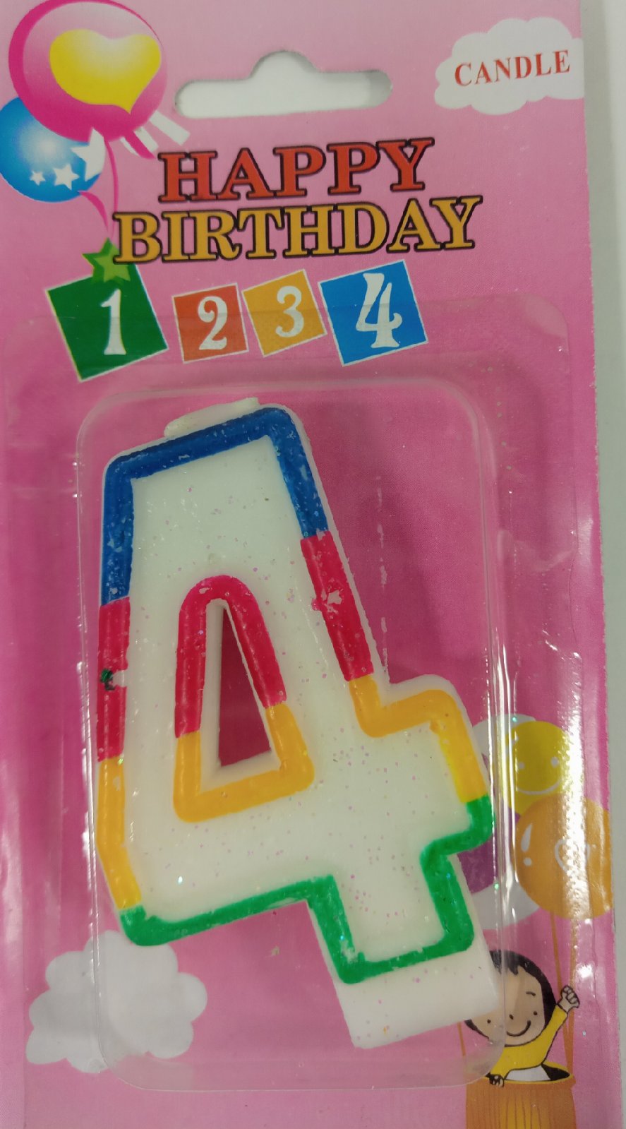 Свічка цифра "4"