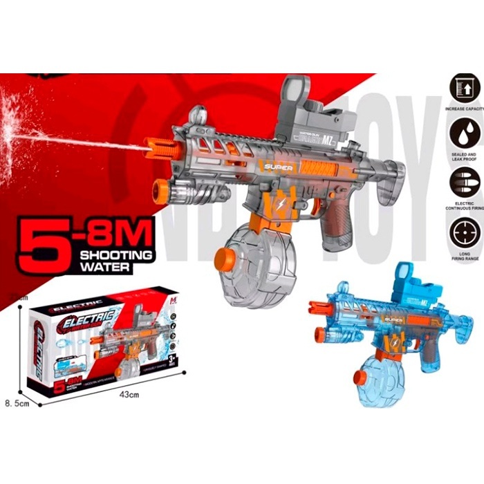 Водяний автомат 515 акум, приціл, USB, 2 кольори, кор., 35,5-20-8,5 см.