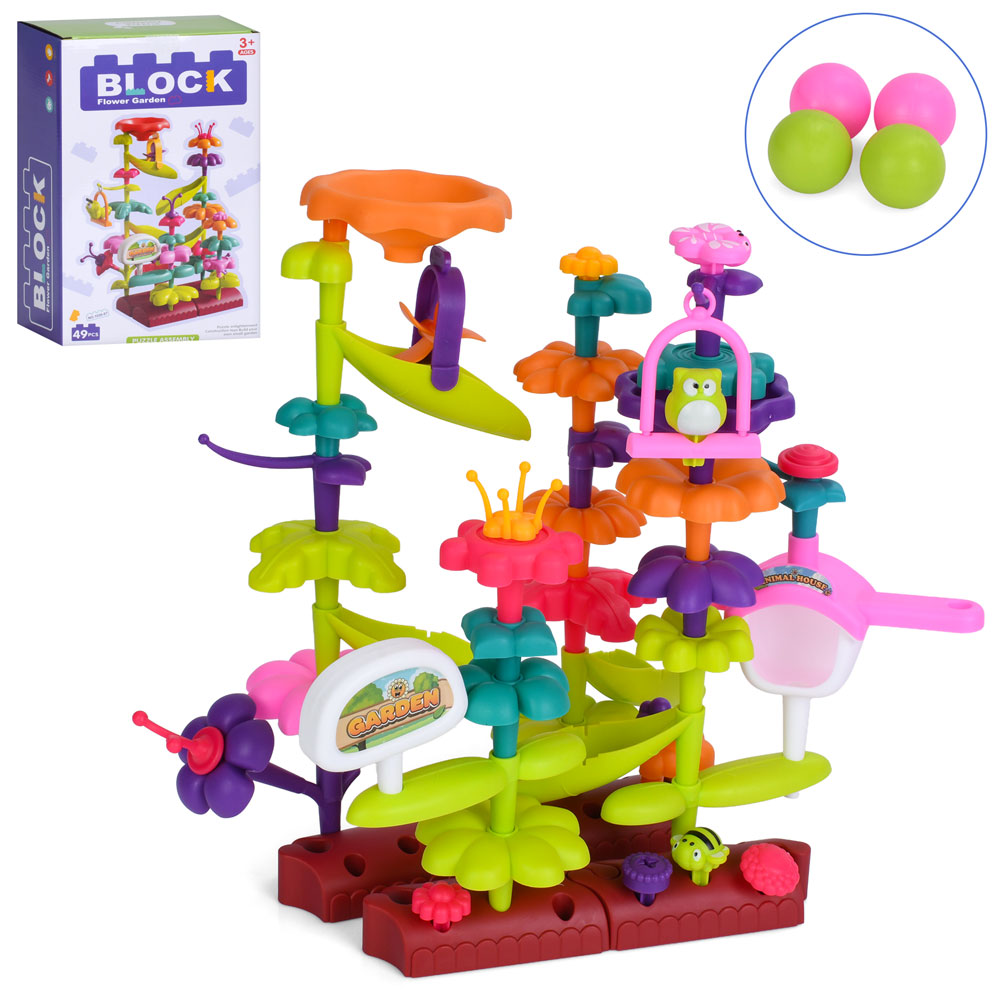 Конструктор 1026-67 квіти, комахи, 49дет, кор., 21-34-10,5 см.