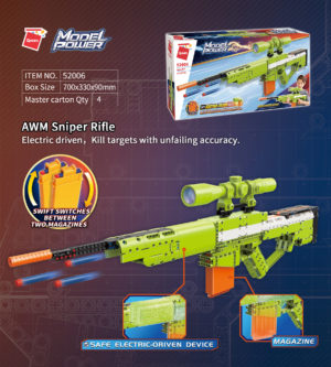 Конструктор Qman 52006 "Model Power" Снайперської гвинтівка AWM, 678 дет.
