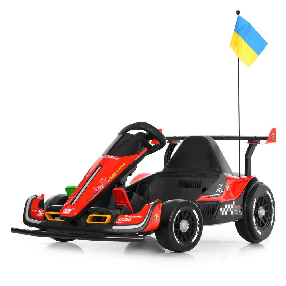 Електрокарт M 6322EBLR-3 радіо/к 2,4G,2мотори150W,1акум24V14AH, EVA, музика,світло,шкіра,червоний