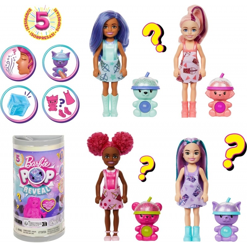 Лялька Челсі та друзі "Pop Reveal" серії "Круті Бабл-ті" Barbie (сюрприз)