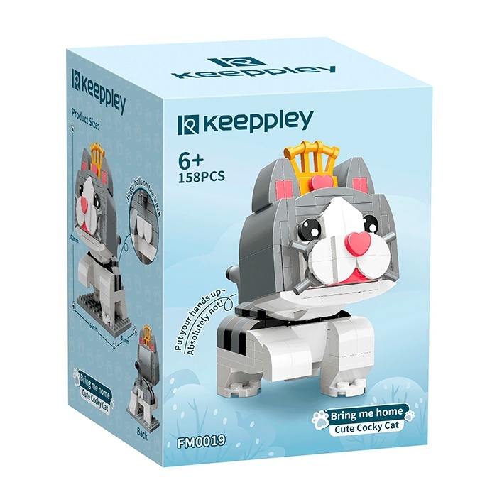 Конструктор FM0019 кіт, 158 дет., кор., 9-12-8 см.