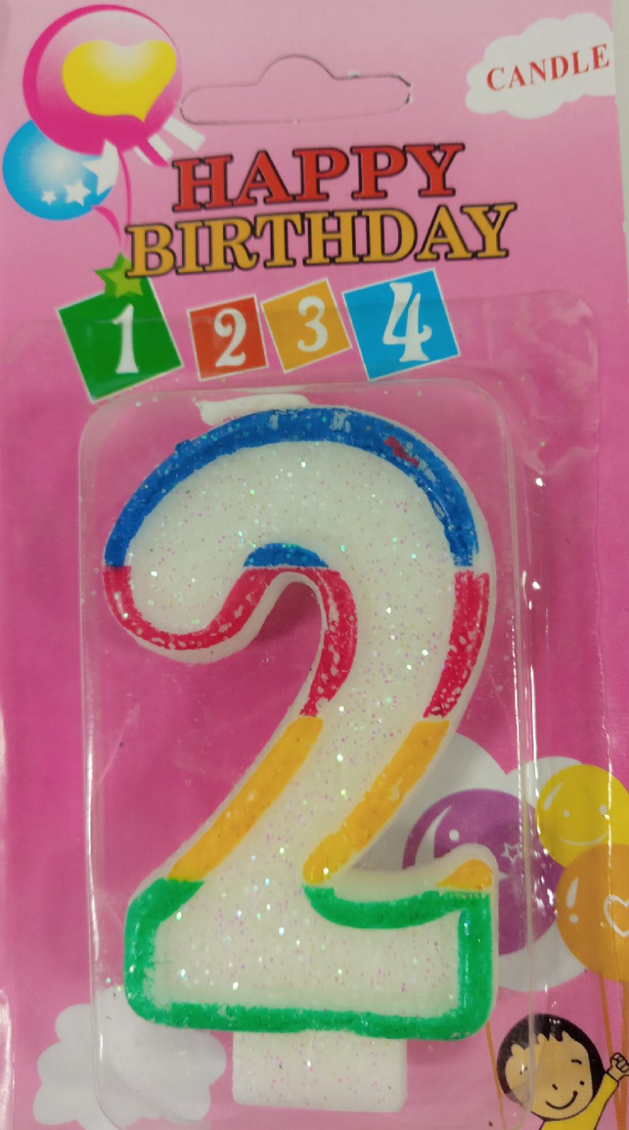 Свічка цифра "2"