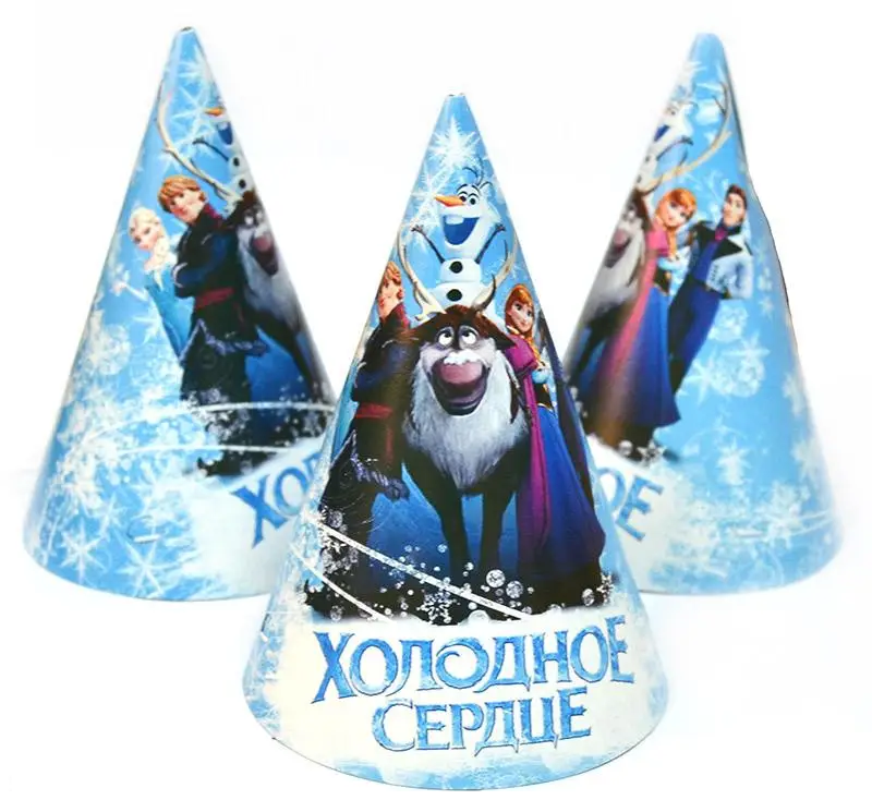 Ковпак святковий 15 см, "Холодне Серце" упаковка 20 шт
