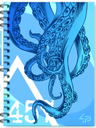 Блокнот TM 4Profi "Squid note" blue, A5 905164