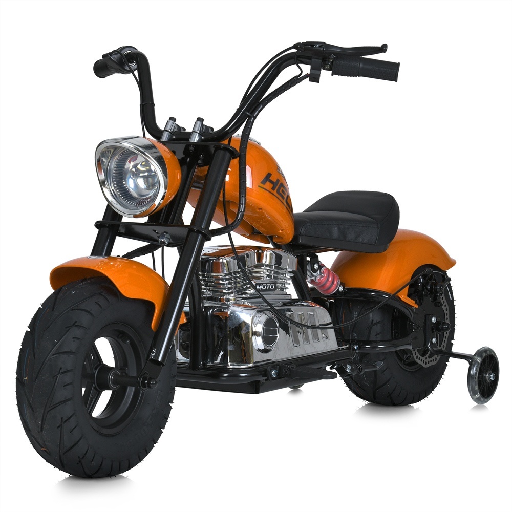 Мотоцикл M 6016AL-7(36V) 2*18V9AH, 1*350W, USB, BLUETOOTH, TF, шкіра, помаранчевий.