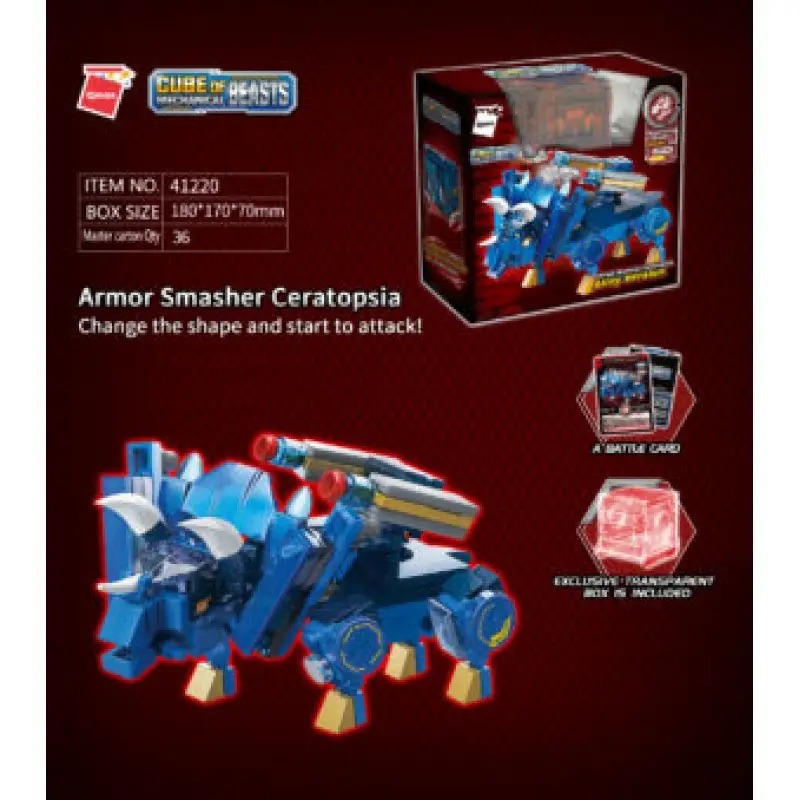 Конструктор Qman 41220 "Cube of Beats" Цератопс