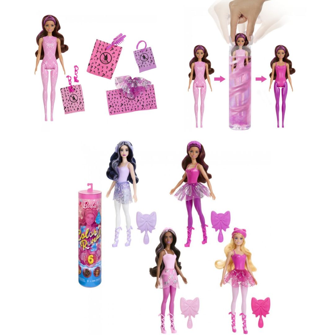 Лялька "Кольорове перевтілення" Barbie, серія "Балерина" (сюрприз)