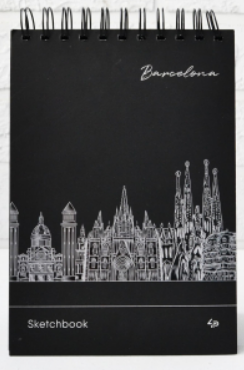 Блокнот TM Profiplan "Black sketch book" Barcelona, A5 903191																			