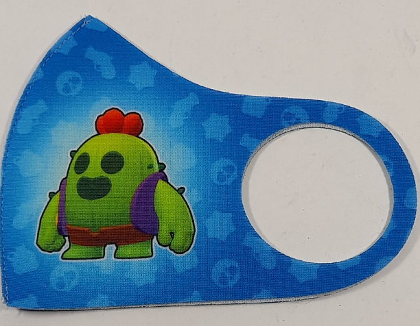 Маска Pitta Print S Brawl Stars Кактус Blue																						