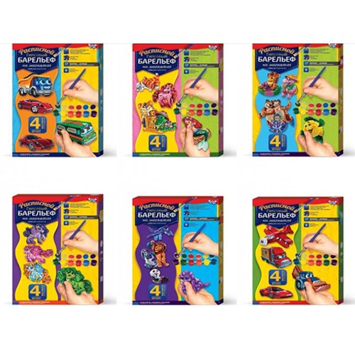 Барельєф мал РГБ-02-01,02,03, (12) "Danko Toys", 6 видів