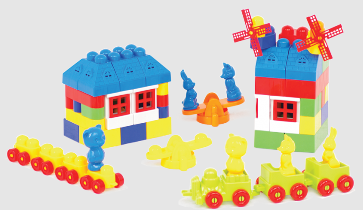 Конструктор "Майстер-Блок" №7 (105 деталей), пак. пвх 1-029 