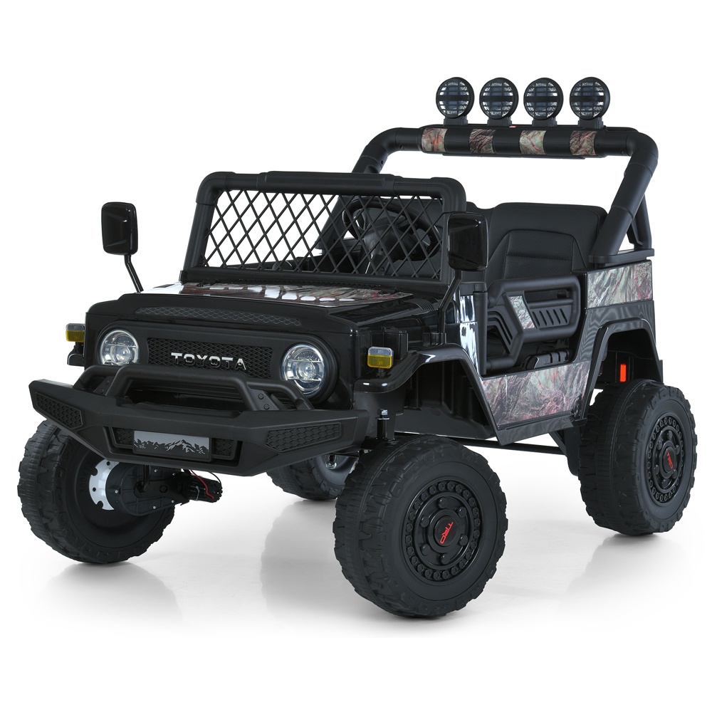 Джип 2566AEBLR-18(24V) 2,4G, 4мотори35W,1акум24V7AH,EVA,шкіра,MP3,USB,BT,муз.,світло,камуфл.-коричн.