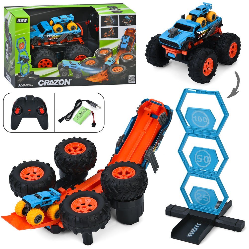 Джип 333-TS251401 радіокер.2,4G, акум., гум. колеса, оберт.360,пускова установка,USB,кор.,43-23-25см