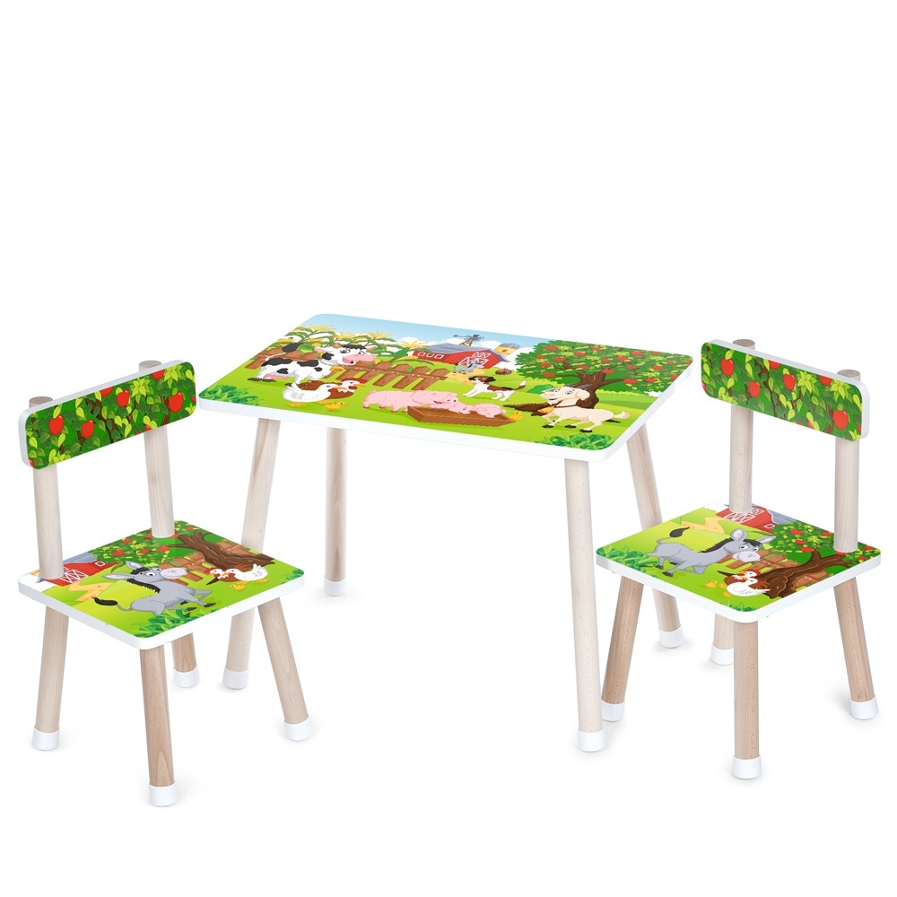 Столик M 501-16 2 стільчика, дерев'яний, ферма