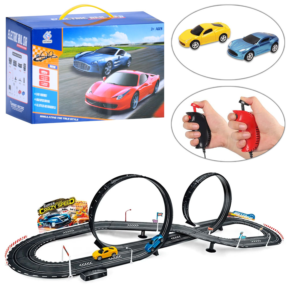 Трек KC-6605B дист.кер., 2 пульти(на шнурі), 2 машини, від мережі, кор., 31,5-21-18,5 см.