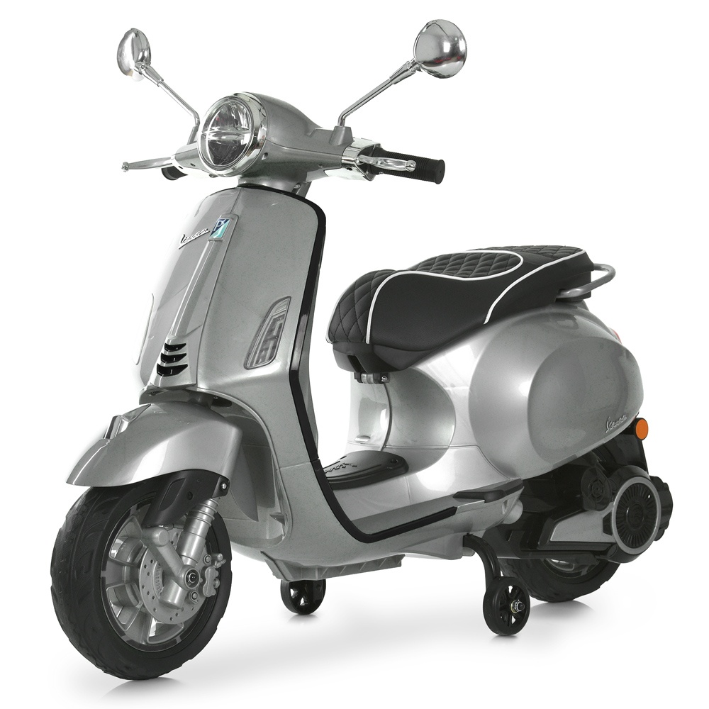 Мотоцикл M 6288EL-11-2 1*12V4,5AH, 1*45W, MP3, EVA, BLUETOOTH, музика, світло, шкіра, сірий+чорний