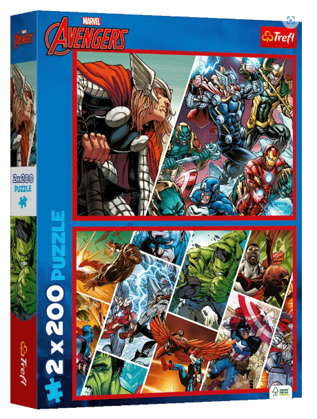 33189 Trefl Пазли "2x200" The Avengers Захисники світу