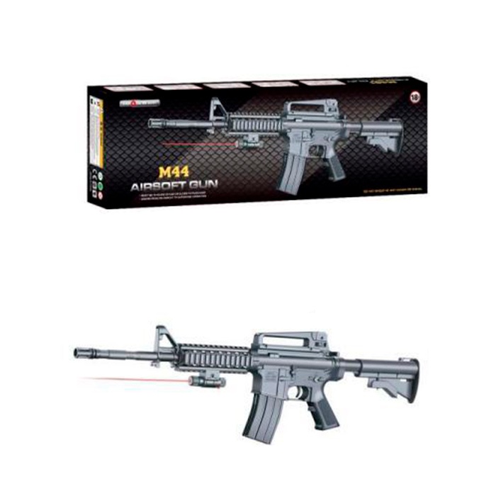 Автомат M44 73см, пластикові кулі, лазер, бат(табл), кор.,, 76,5-23,5-7,5см