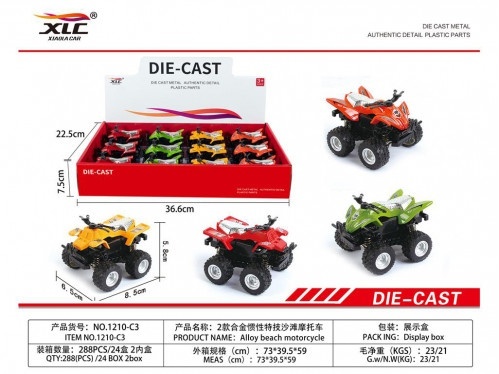 Іграшка №1210-С32 Квадроцикл в уп.12шт (6,5*8,5*5,8)см (288/12)