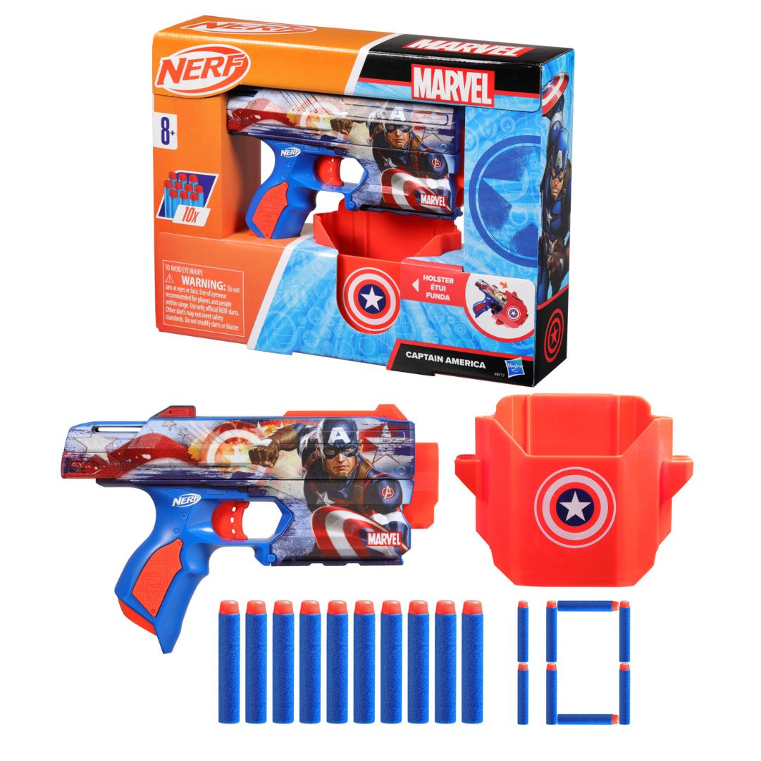NERF Набір з бластером іграшковим "Капітан Америка"