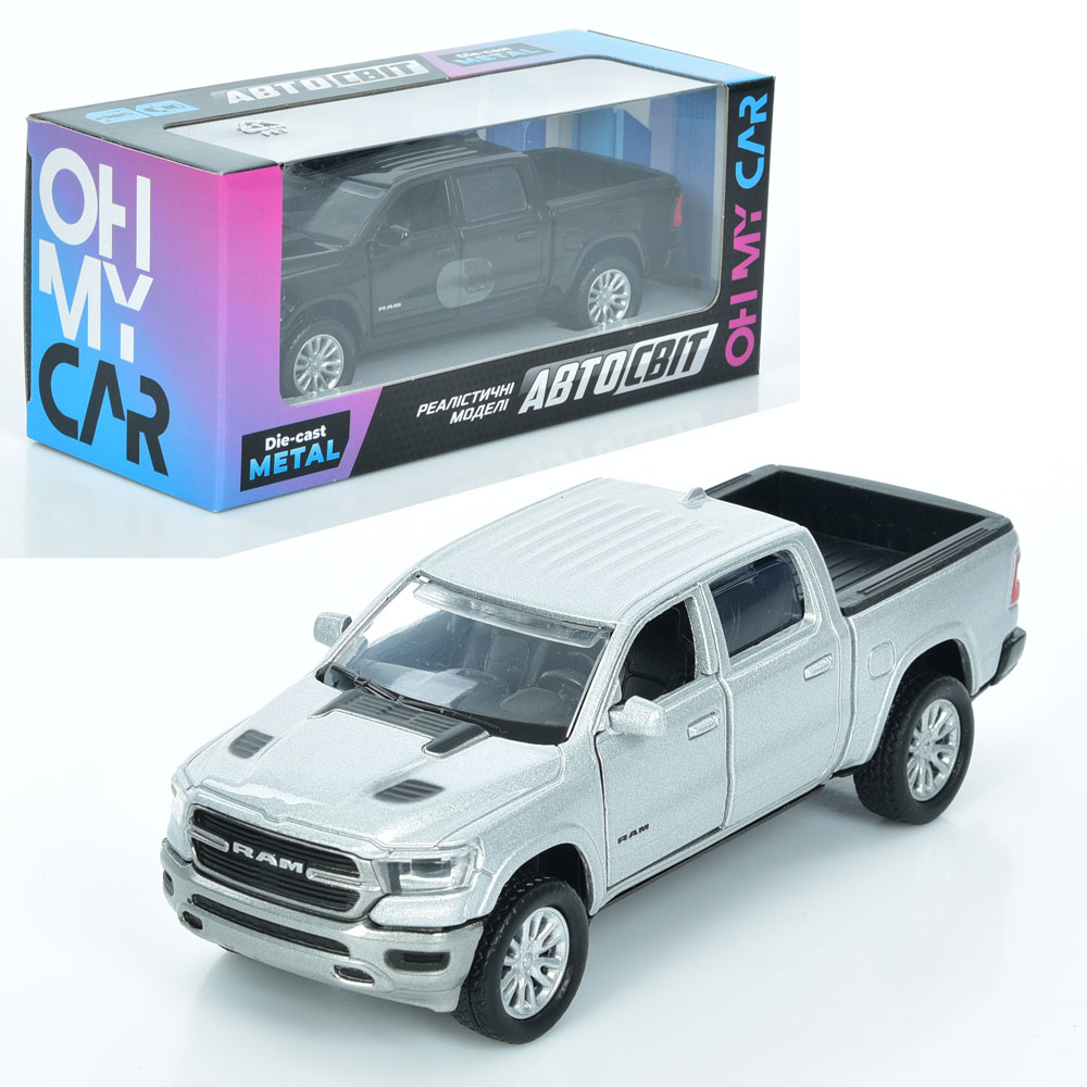 Джип AS-3023 АвтоСвіт,2019 RAM 1500 Laramie,мет.,інерц.,відчин.двері,гум.колеса,2кольори,кор.,16-7-6