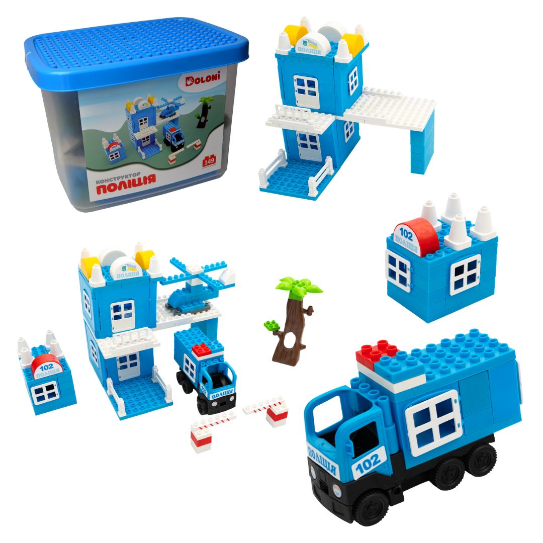 Конструктор "ПОЛІЦІЯ" 231 детал. 013888/02 в пластик. боксі