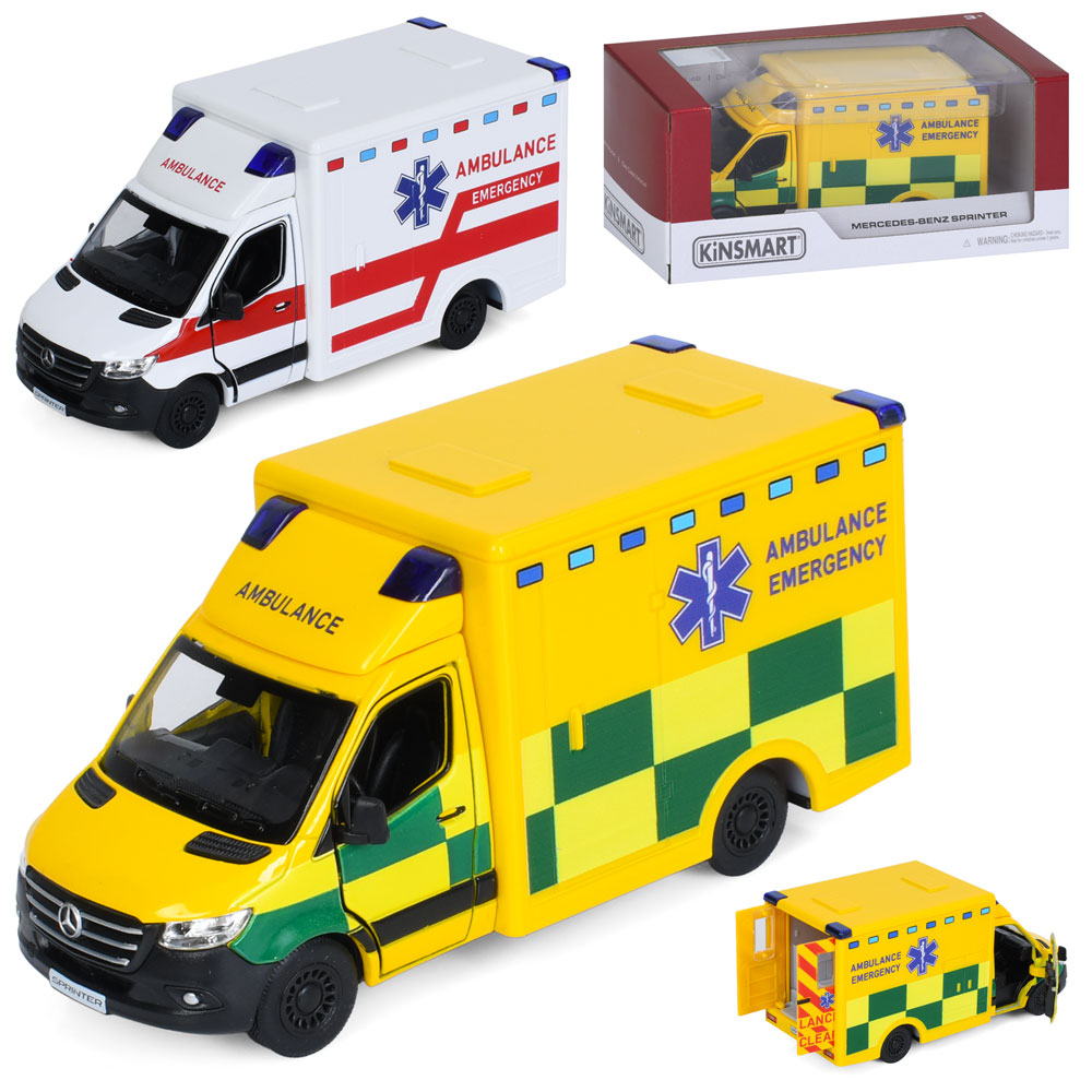 Транспорт спецслужб KT5477W метал, інерція,1:48,швидка допомога, відч.двері,гум.колеса2види.кор