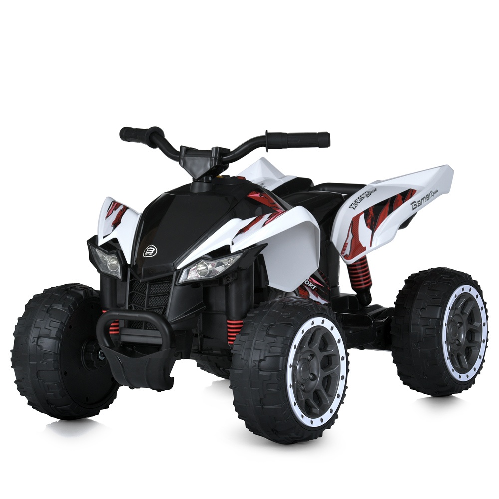 Квадроцикл M 5775E-1 2 мотори 40W, 1акум.12V10AH, колеса EVA, муз.,світло, білий.