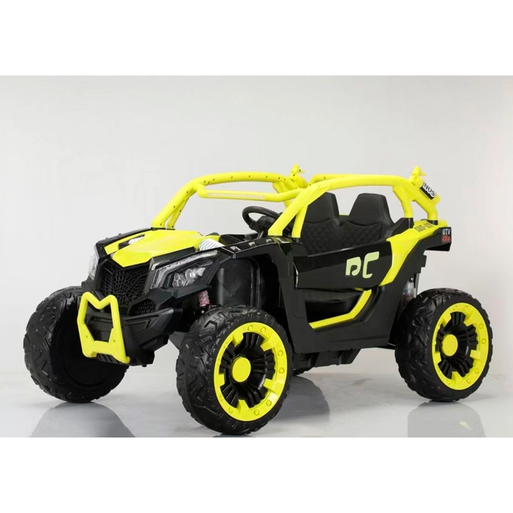 Джип M 6124EBLR-6(24V) радіокер. 2,4G, 1*24V8AH, 4*45W, MP3,USB,EVA,BT,TF,муз.,світло,шкіра,жовтий