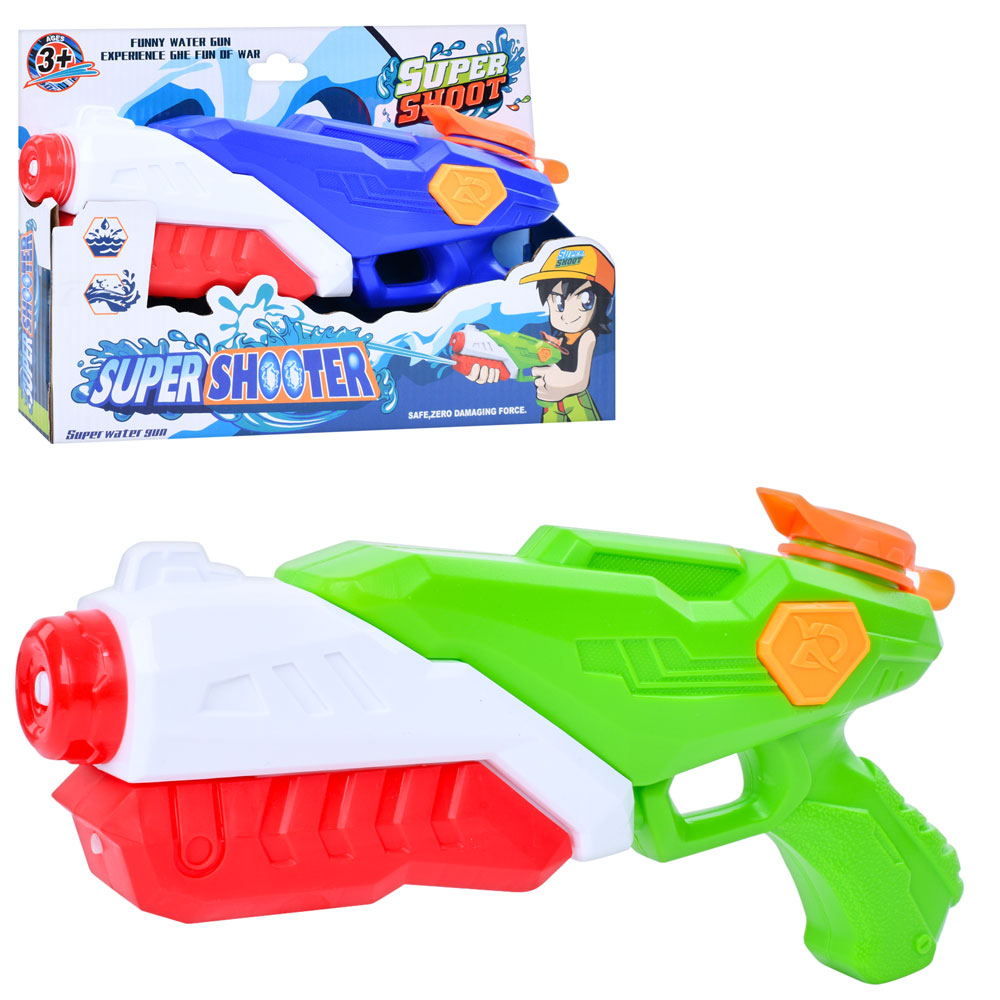 Іграшка бластер 9881A помпа, 2 кольори, кор., 28,5-19-4,5 см.