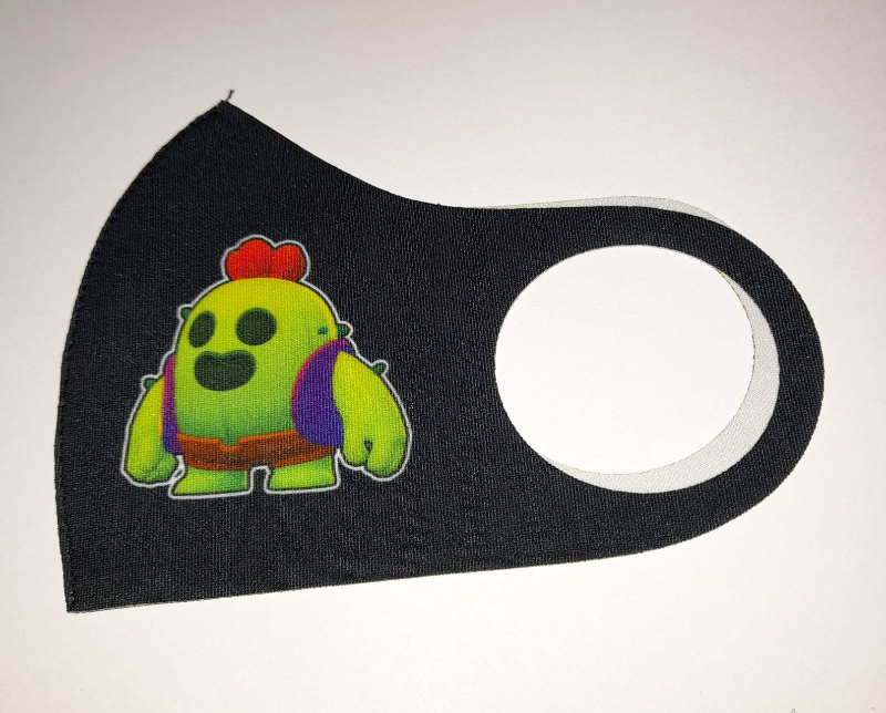 Маска Pitta Print S Brawl Stars Кактус Black																						