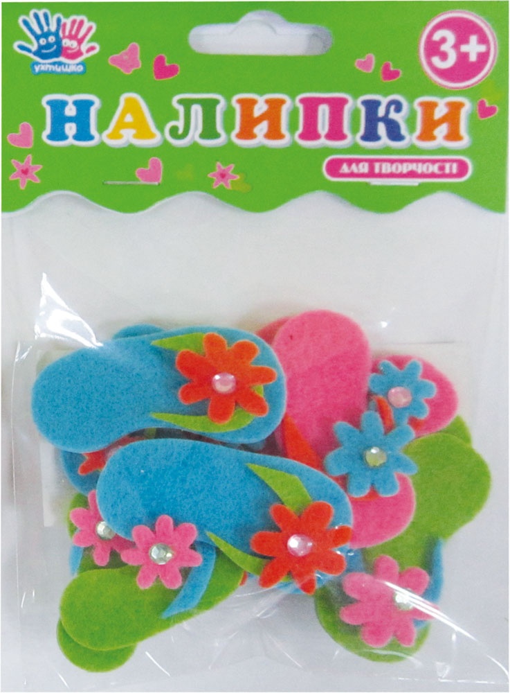 Наклейки для творчості "В'єтнамки", войлок, 12шт/уп