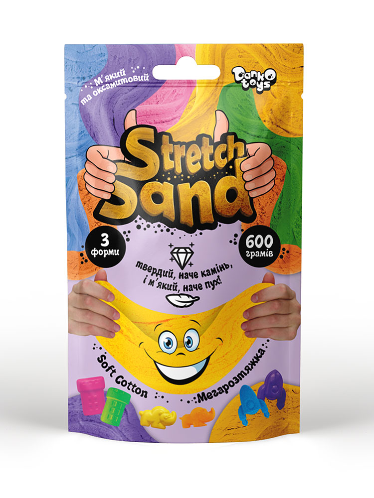 Креативна творчість "Stretch Sand" пакет 600г укр(8) 