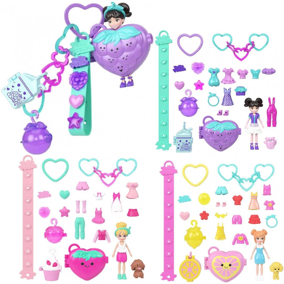 Набір-підвіска Polly Pocket з мінімодницею "Фруктовий стиль" (в ас.)