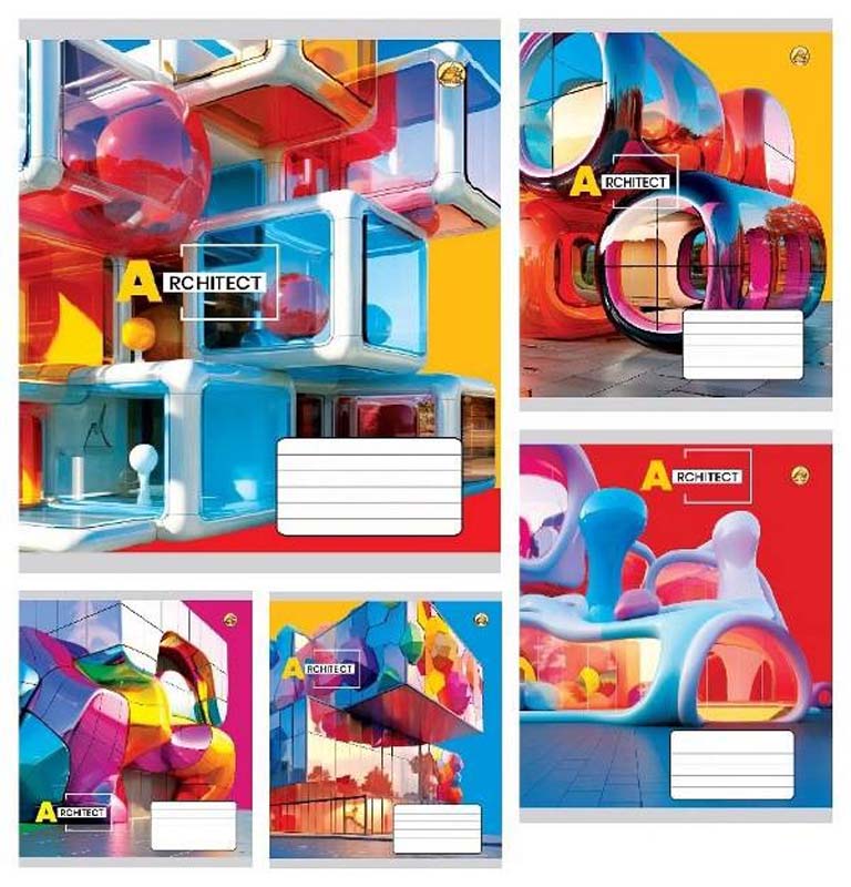 Зошит 36 арк.клітинка Тверда ТЕ41404 Абстрактна, 20/240 5к