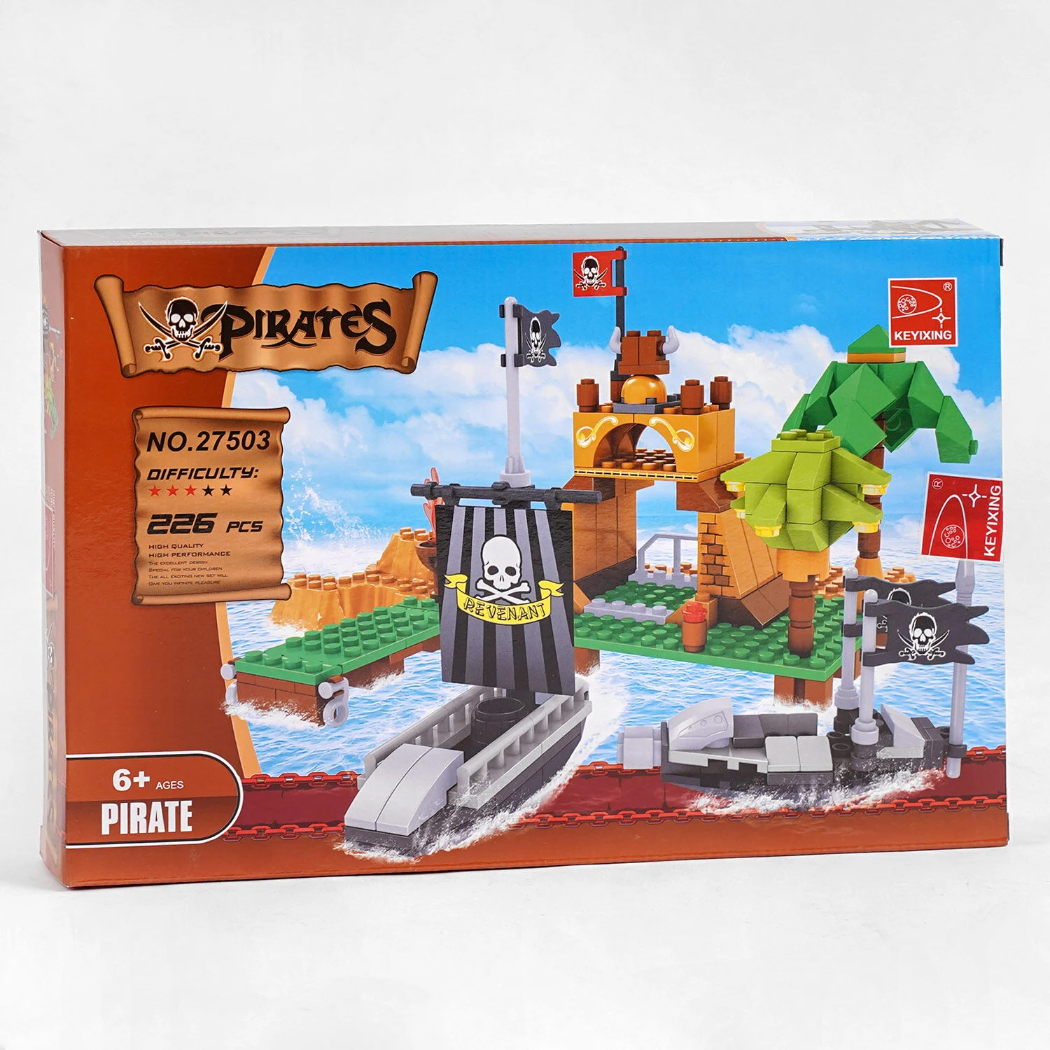 Конструктор AUSINI 27503 (36/2)  "Пірати. Раптовий напад", 226 деталей, в коробці