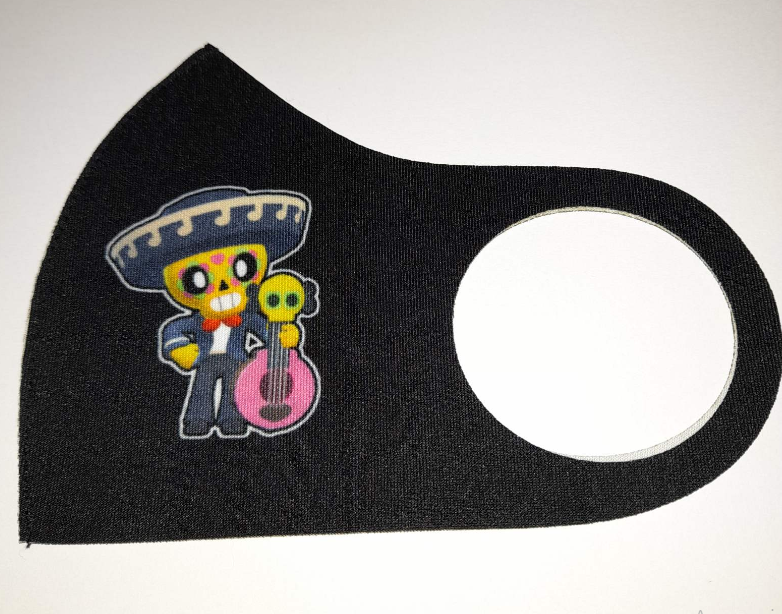 Маска Pitta Print S Brawl Stars Поко Black																						
